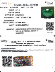 4.80/CT Natural Panna Stone with Govt. Lab Certificate-12210